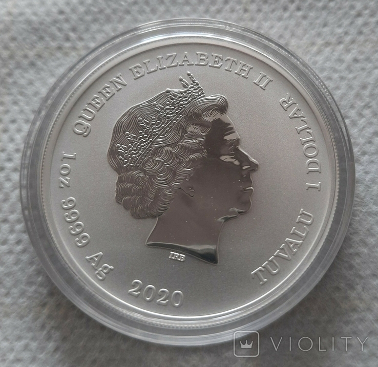 Королевская удача 1 доллар 2020 Серебро 1oz 999,9, фото №7