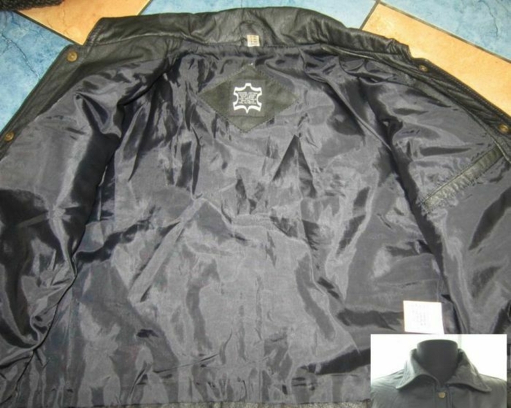 Классная короткая кожаная женская куртка Echtes Leder. Германия. Лот 1041, фото №6