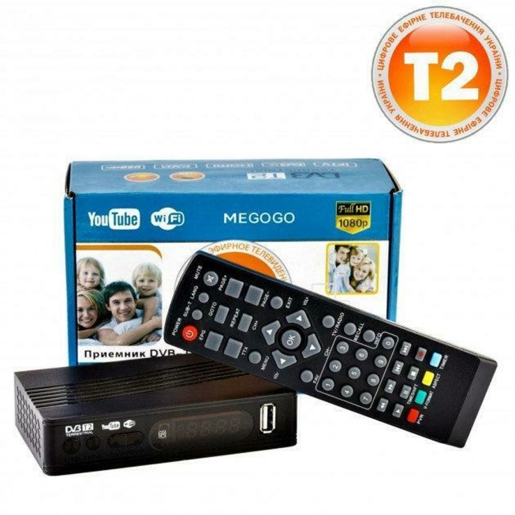 Тюнер T2 MG811 приставка с просмотром YouTube IPTV WiFi HDMI USB MEGOGO, numer zdjęcia 5