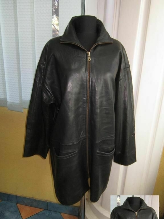 Большая женская кожаная куртка Von Holdt. Германия. Лот 1047, фото №2