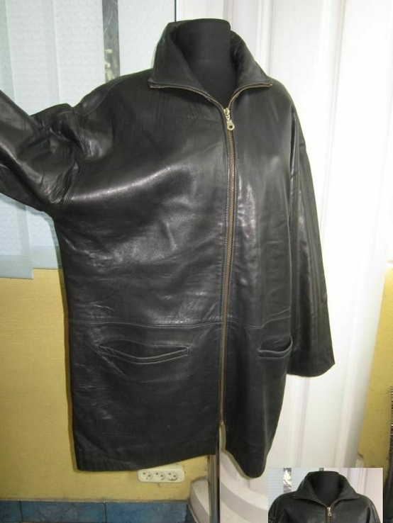 Большая женская кожаная куртка Von Holdt. Германия. Лот 1047, фото №3