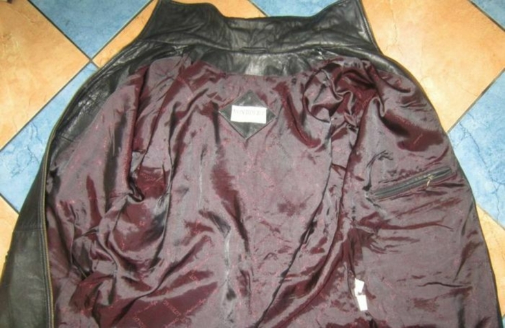 Большая женская кожаная куртка Von Holdt. Германия. Лот 1047, фото №7