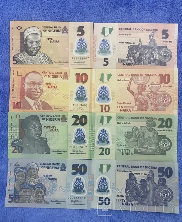 Нігерія 5,10,20 і 50 найр (2018-2019)