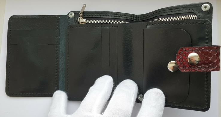 Женский кошелек ( портмоне ) из кожи питона, фото №4