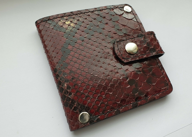 Женский кошелек ( портмоне ) из кожи питона, фото №3