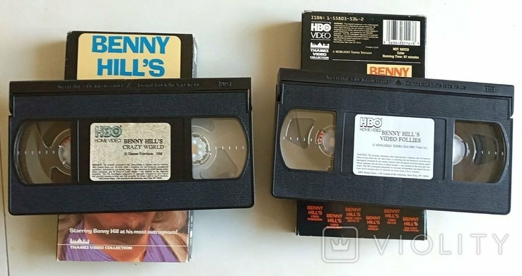 Фирменные видеокассеты Шоу Бенни Хилла (Benny Hill) 2 видеокассеты, фото №3