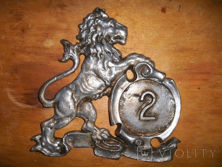 Бронзовый лев с серебрением.№2., фото №8