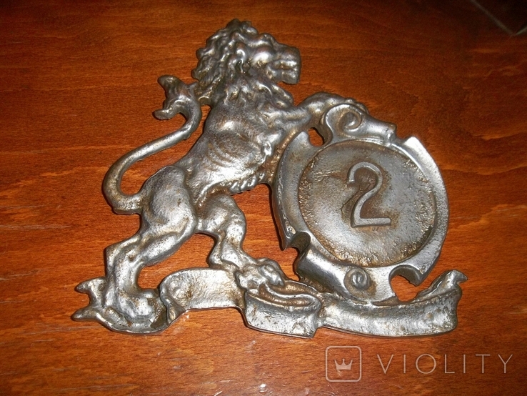 Бронзовый лев с серебрением.№2., фото №10