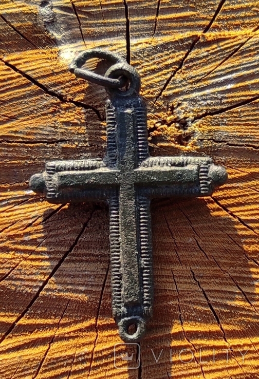 Крестик католический с кольцом., фото №2