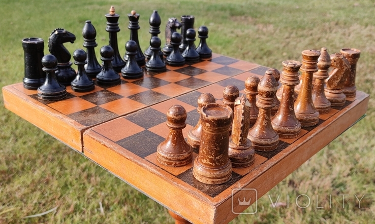 25 Шахматы, СССР Шахи. Деревянные советские шахматы, photo number 3