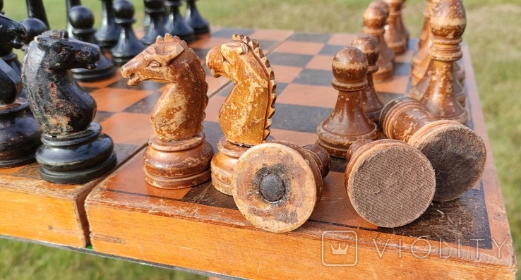 25 Шахматы, СССР Шахи. Деревянные советские шахматы, photo number 5