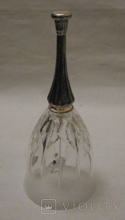 Вызывной колокольчик RCR silver plated crystal., фото №3