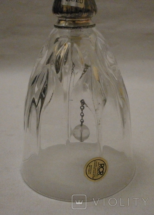 Вызывной колокольчик RCR silver plated crystal., фото №7
