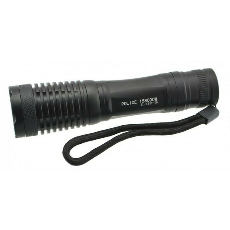 Тактический фонарь POLICE BL 1837 T6 50000W фонарик 1000 Lumen, фото №4