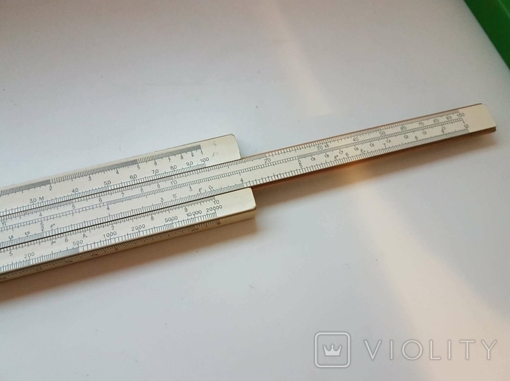 Slide rule, Leningrad in a case, 1976, USSR, photo number 5