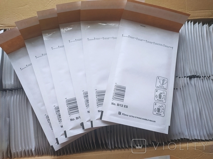 Бандерольные конверты В12 115х215, 10 шт, Польша, Strong, картонные