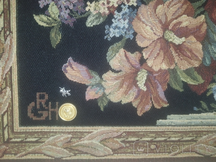 Гобелен Рыцарские Доспехи Франция настенное украшение клеймо 67,5х106,5, фото №6