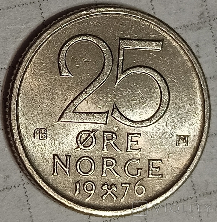 Норвегия 25 оре 1976