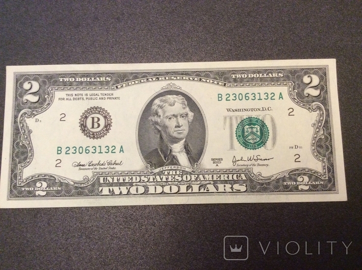 2 доллара 2003 года, фото №2