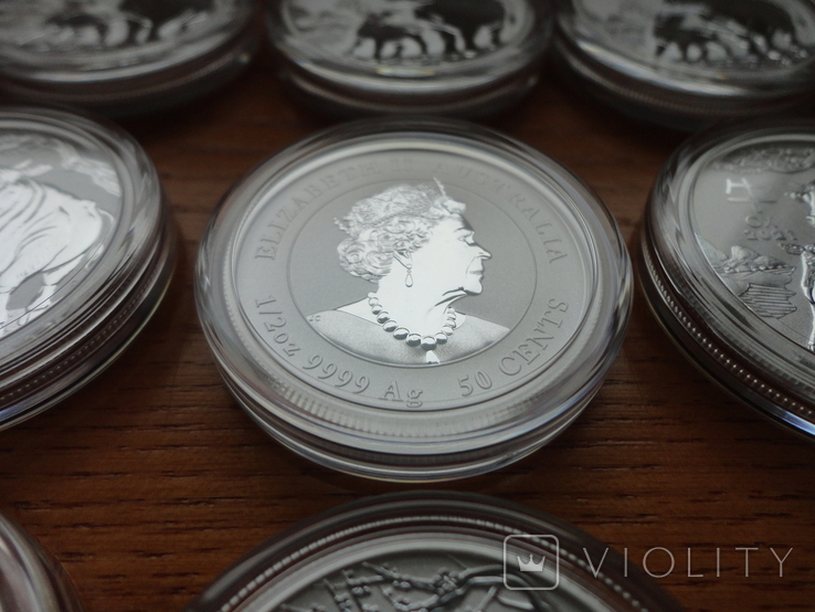 Монета Год быка 2021 Серебро 999 пробы 1/2 унции Австралия, фото №5