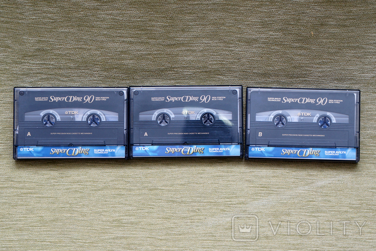 TDK Super CDing 90 TYPE II - 3 штуки хром кассеты