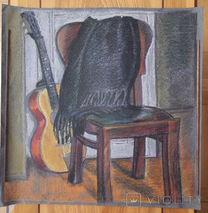 Натюрморт-"стул с гитарой" 1988 г.