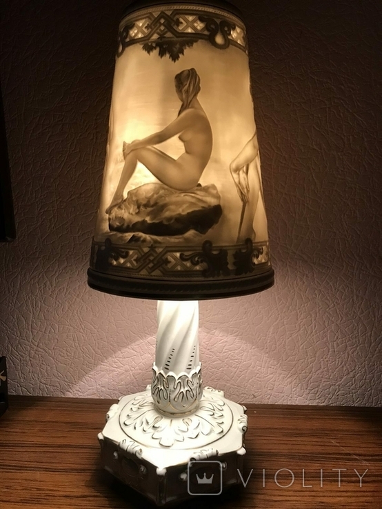 Настольная лампа (Литофания) Германия., фото №5