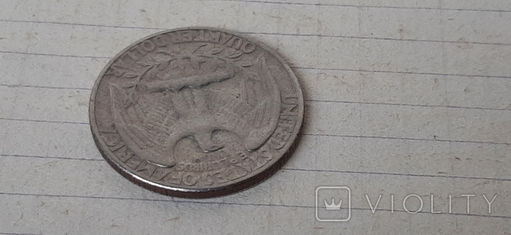25 центов США , quarter dollar USA 1970., фото №7