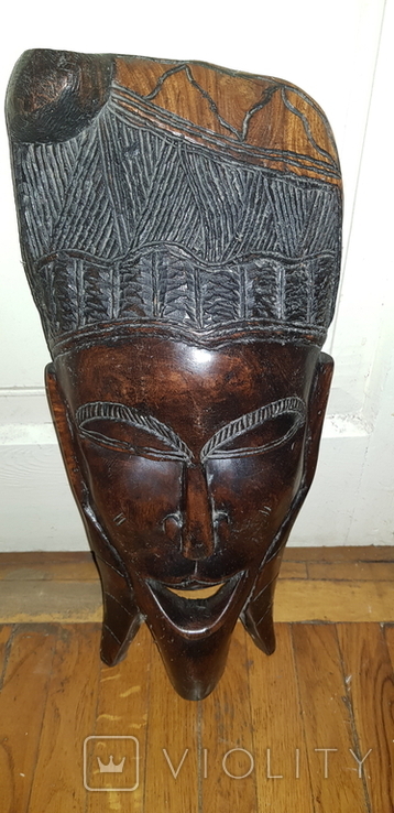 Африканская этническая маска.Дерево. 45 на 20 см