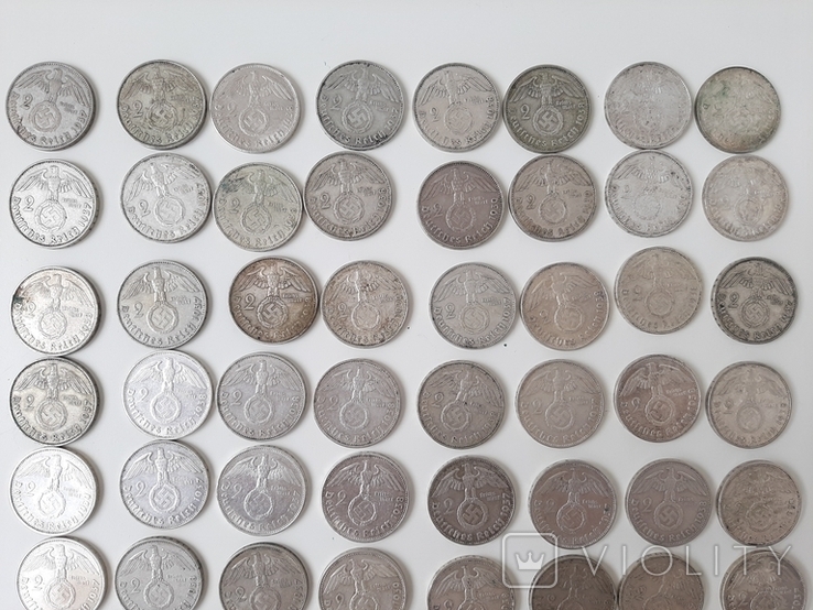 Монеты серебро 2 марки 1937 , 1938, 1939, фото №11
