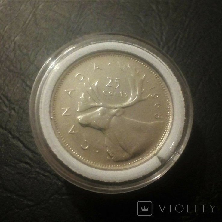 25 центов 1968 Канада серебро
