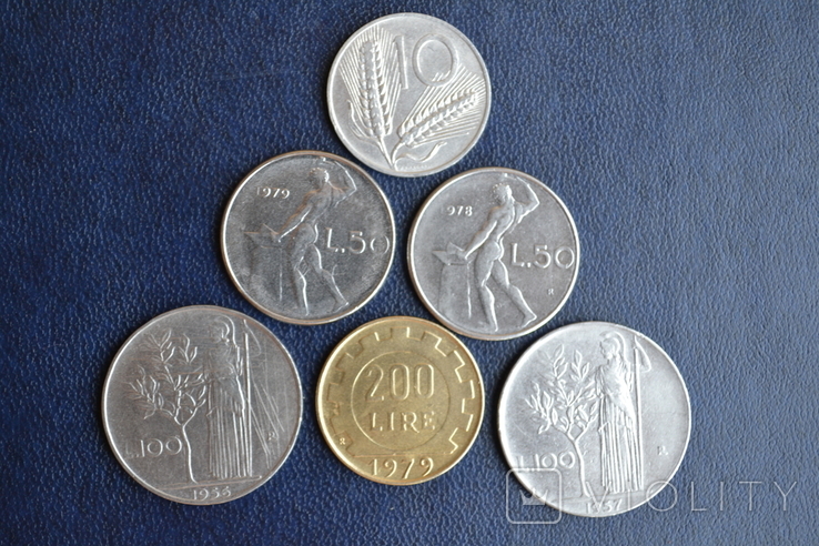 Монеты Италии, 56 -79гг, 6 шт., фото №3