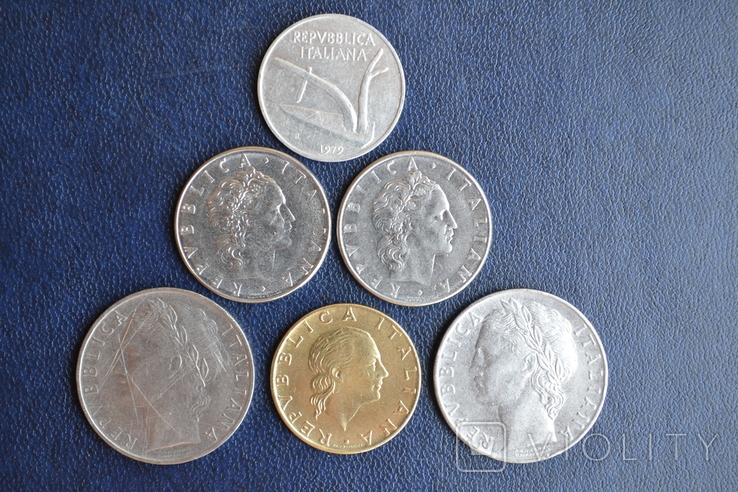 Монеты Италии, 56 -79гг, 6 шт., фото №4