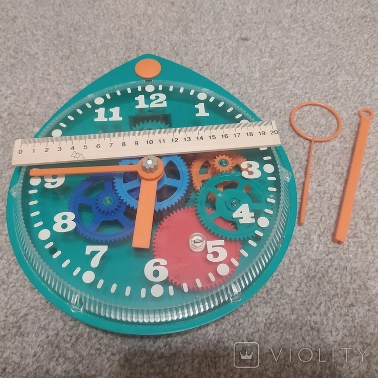 Часы настенные игрушка конструктор 1978г СССР, фото №3