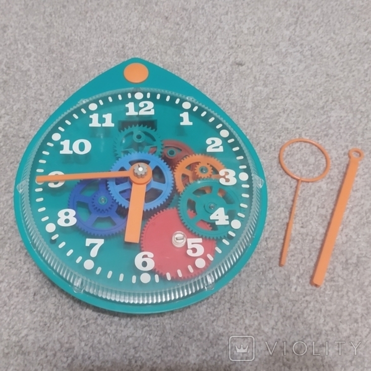Часы настенные игрушка конструктор 1978г СССР, фото №2