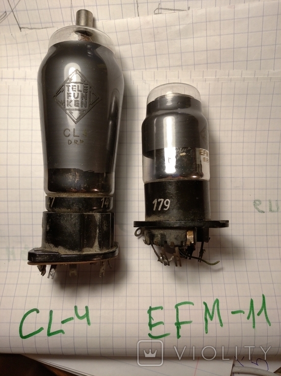 Радиолампа CL4 EFM-11, фото №2