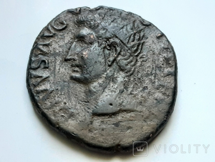 Консекрационный ас Августа, чекан Тиберия AD 22 - AD 30