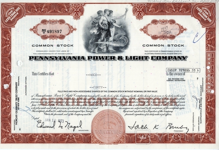 США. 1973 год. Pennsylvania Power Light Company(3), фото №2