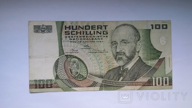 100 шиллингов Австрия 1984