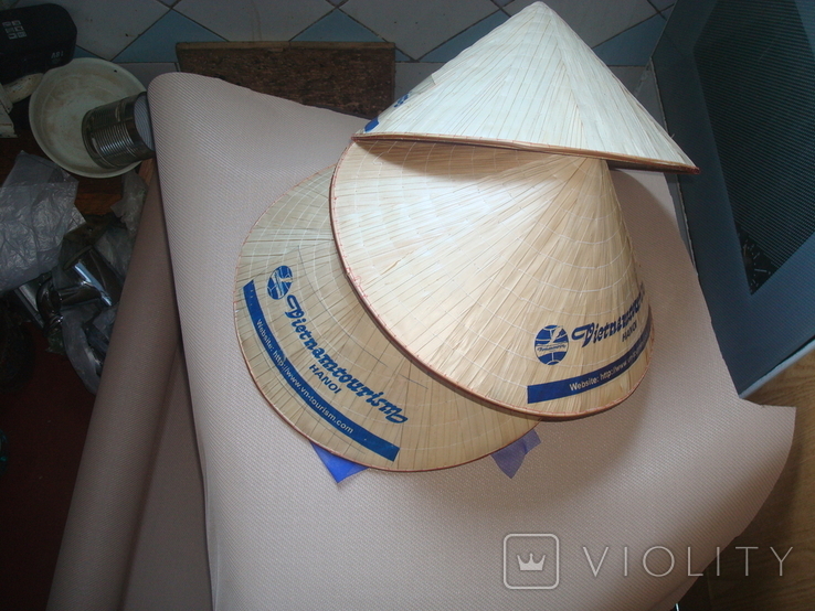 Шляпа вьетнамская две штуки, фото №5