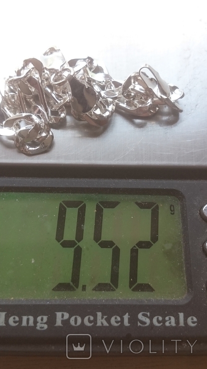 Новый серебряный браслет вес 9.52 гр, фото №6