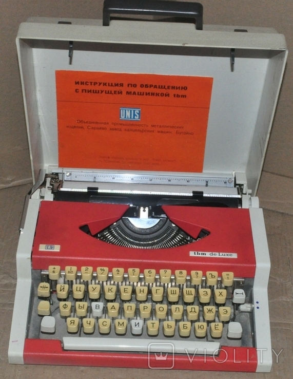 Пишущая машинка UNIS TBM de Luxe, фото №2