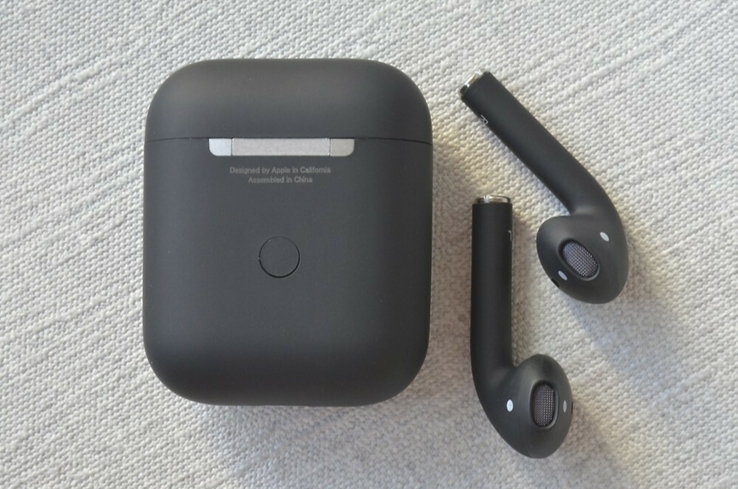 Черные AirPods with Wireless Charging case MRXJ2 lux copy, фото №7
