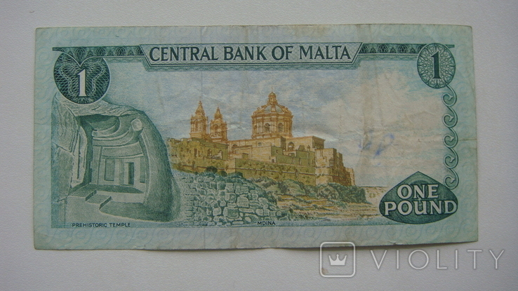 Мальта 1 фунт 1967, фото №3