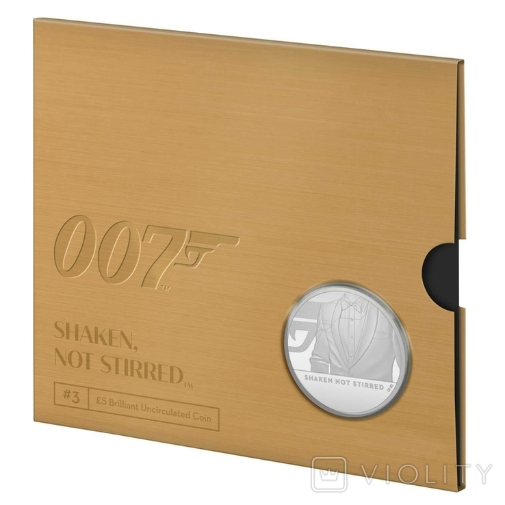 5 Фунтов 2020 Джеймс Бонд, Агент 007 - Взболтать, Не Смешивать, Великобритания в Буклете