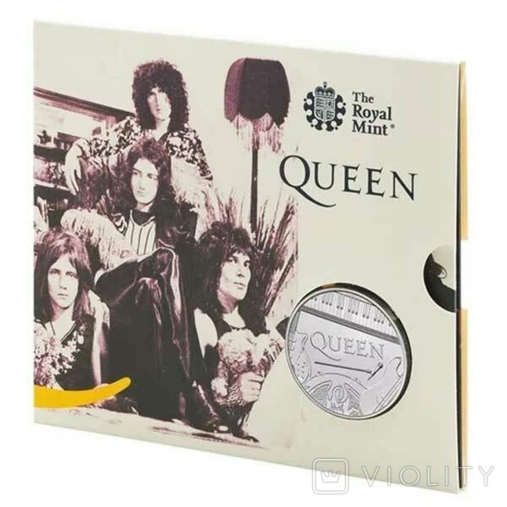 5 Фунтов 2020 Легенды музыки - Рок-группа Queen, Великобритания в Буклете