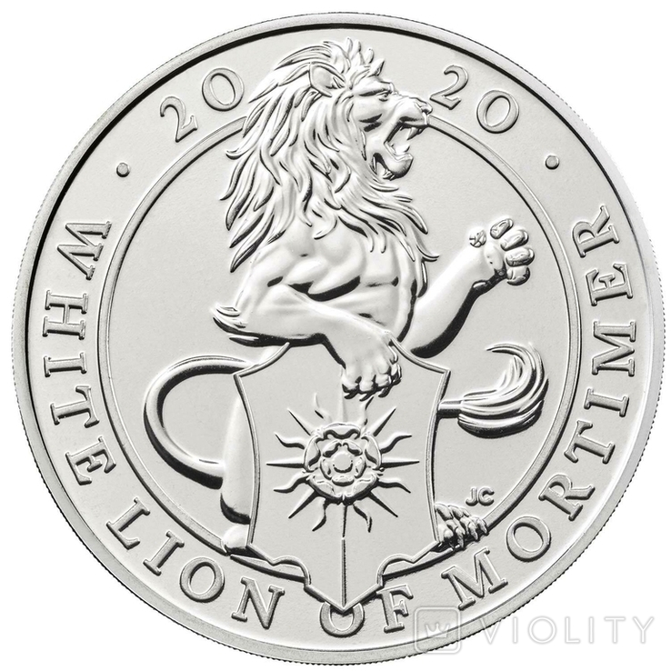 5 Фунтов 2020 Звери Королевы - Белый лев Мортимера, Великобритания в Буклете, фото №5