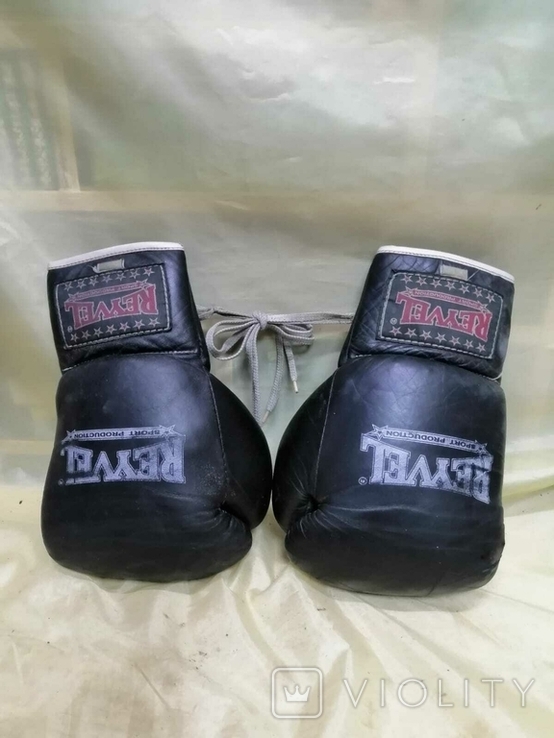 Боксёрские перчатки Reyvel , кожа, фото №2