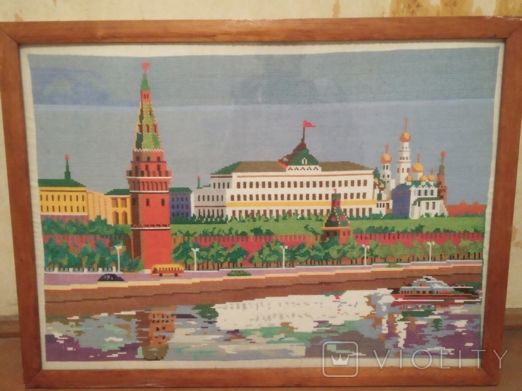 Картина в рамі під склом "Кремль " .Робота кіц, фото №3