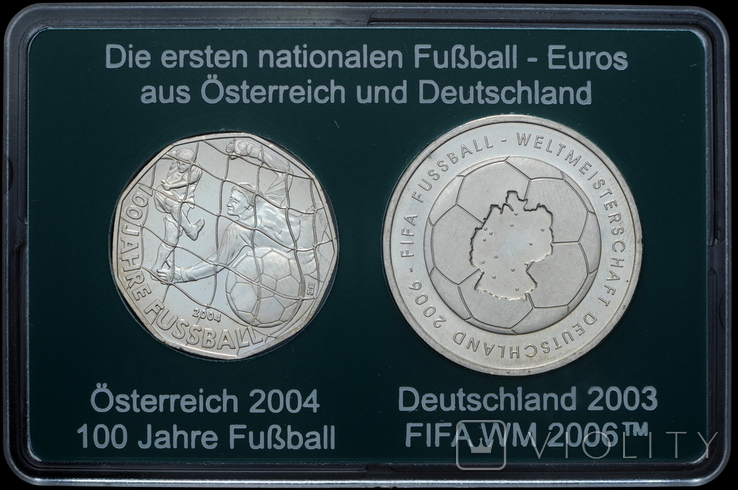5 Евро 2004 Австрия и 10 Евро 2006 Германия Чемапионат Европы и Мира по Футболу